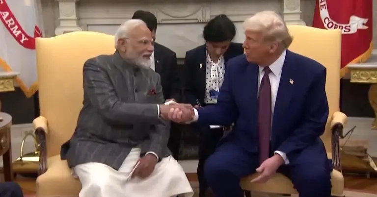 ডোনাল্ড ট্রাম্প ও নরেদ্র মোদি